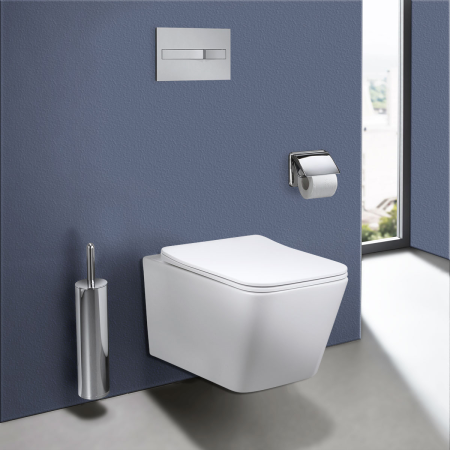 Унитаз подвесной безободковый Vincea Q-Line VT1-12 белый, с сиденьем микролифт